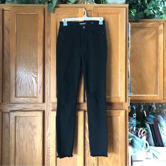 DL1961 Farrow Ankle High Rise Insta Sculpt Skinny Jeans in Kodiak Black - 25 - Picture 1 of 12